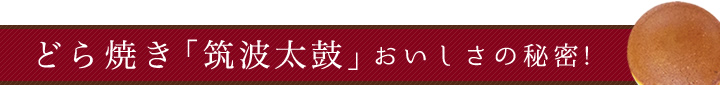 どら焼き「筑波太鼓」おいしさの秘密!